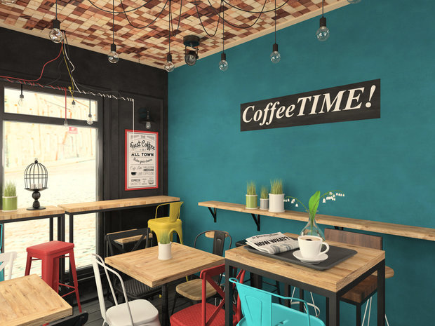 Фото из портфолио Кофейня "Зацепи кофе" – фотографии дизайна интерьеров на INMYROOM