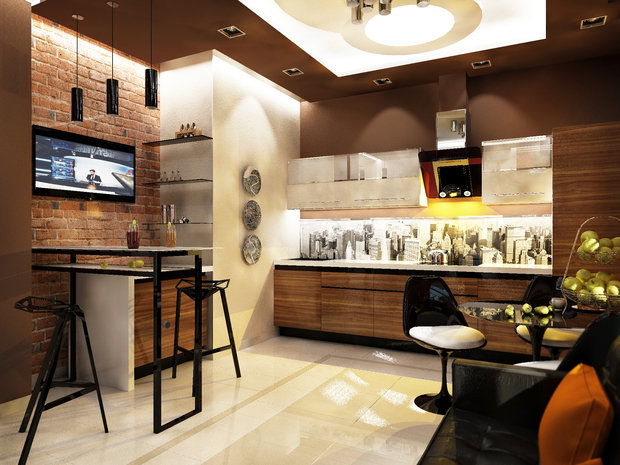 Фото из портфолио Обаятельная квартира в стиле лофт – фотографии дизайна интерьеров на INMYROOM