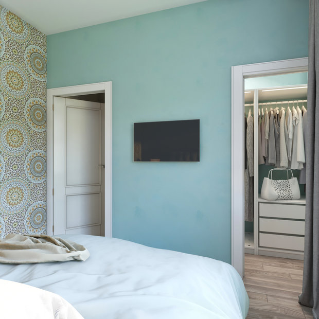 Фото из портфолио Мастер-спальня в ЖК Опалиха – фотографии дизайна интерьеров на INMYROOM