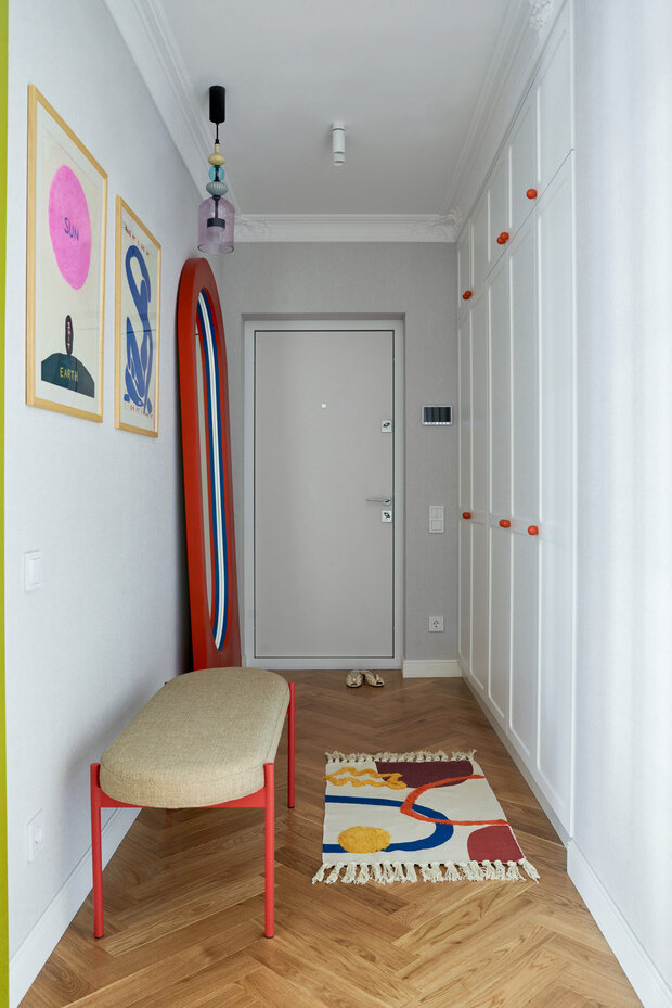 Фотография: Прихожая в стиле Современный, Эклектика, Квартира, Проект дня, Беларусь, Минск, 2 комнаты, 60-90 метров, Анжелика Макаревич – фото на INMYROOM