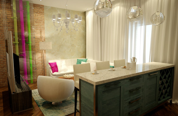 Фото из портфолио 1 К. КВАРТИРА В СТИЛЕ  ЛОФТ, М. КРАСНОСЕЛЬСКАЯ – фотографии дизайна интерьеров на INMYROOM