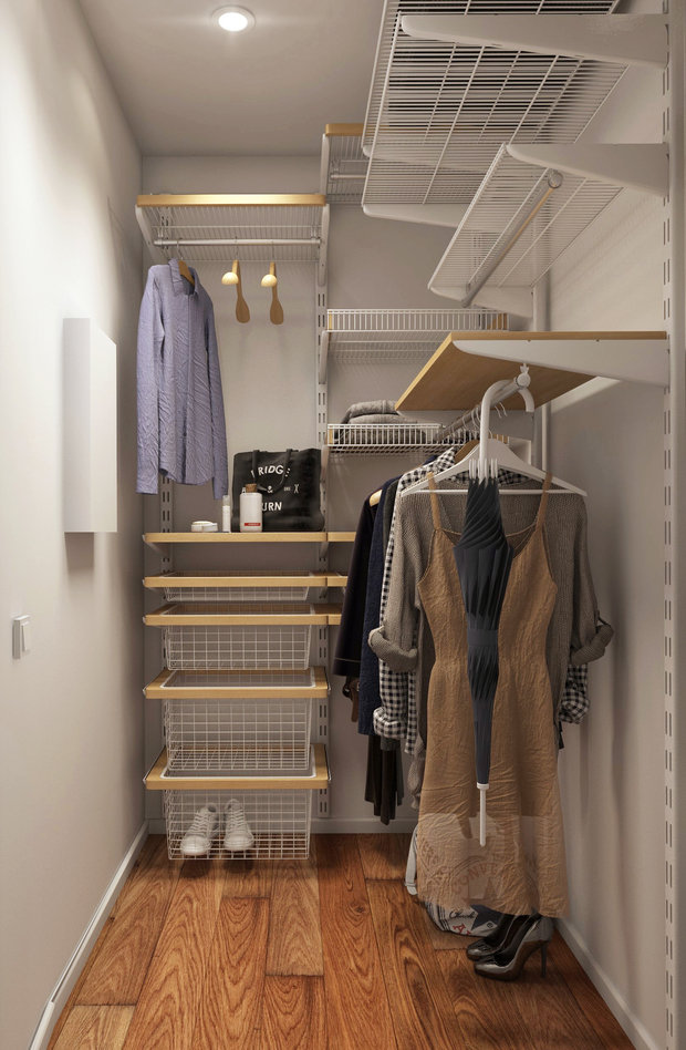 Фотография: Гардеробная в стиле Современный, Квартира, Проект недели, Санкт-Петербург, Более 90 метров, Projector Studio – фото на INMYROOM