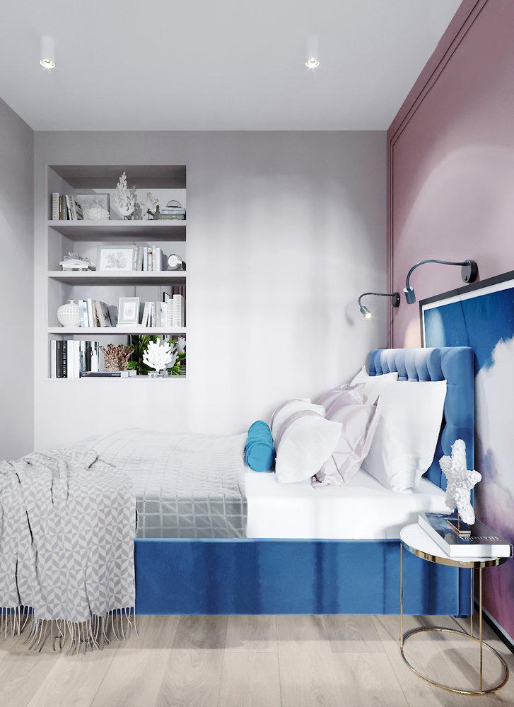 Фотография: Спальня в стиле Современный, Малогабаритная квартира, Квартира, Студия, Проект недели, Красногорск, до 40 метров, Ольга Бойцова – фото на INMYROOM Фотография: Спальня в стиле Современный, Малогабаритная квартира, Квартира, Студия, Проект недели, Красногорск, до 40 метров, Ольга Бойцова – фото на INMYROOM