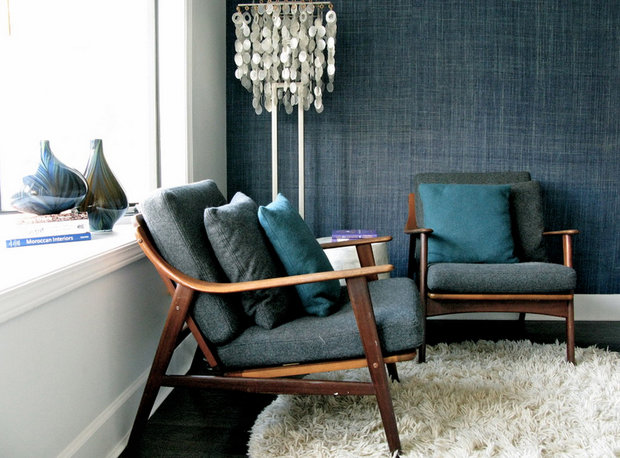 Фотография: Мебель и свет в стиле Скандинавский, Декор интерьера, Дизайн интерьера, Цвет в интерьере, Черный, Желтый, Синий, Серый – фото на INMYROOM