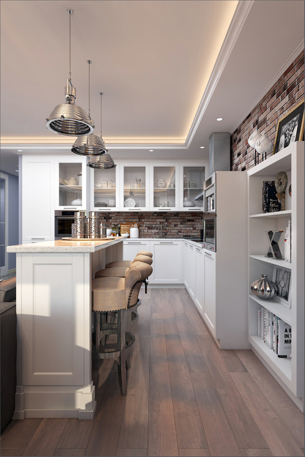 Фотография: Кухня и столовая в стиле Прованс и Кантри, Советы, Гид, как оформить кухонный фартук, энциклопедия_отделка – фото на INMYROOM