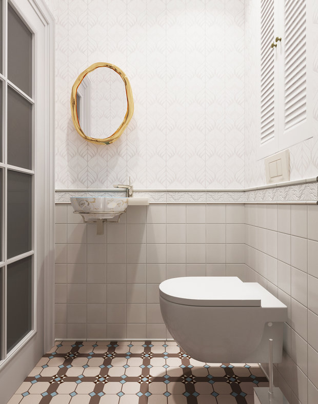 Фото из портфолио Интерьер 1-комнатной квартиры в ЖК Золотые купола – фотографии дизайна интерьеров на INMYROOM