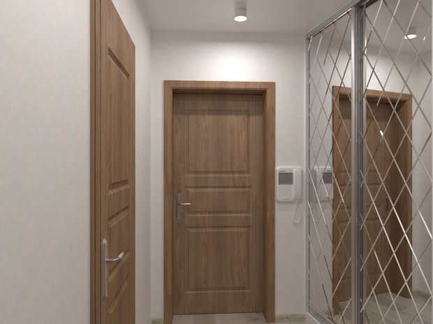 Фото из портфолио Дизайн интерьера однокомнатной квартиры (цветочные мотивы) – фотографии дизайна интерьеров на INMYROOM