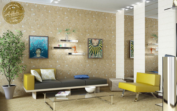 Фото из портфолио Гостиная в экостиле – фотографии дизайна интерьеров на InMyRoom.ru