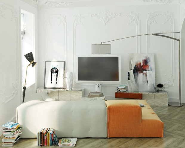 Фото из портфолио Квартира на Б. Грузинской – фотографии дизайна интерьеров на INMYROOM