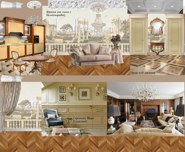Фото из портфолио Концепция в коллажах – фотографии дизайна интерьеров на INMYROOM