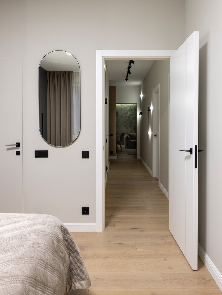 Фотография: Спальня в стиле Современный, Минимализм, Квартира, Проект недели, Санкт-Петербург, 4 и больше, Более 90 метров, Анастасия Курганова – фото на INMYROOM Фотография: Спальня в стиле Современный, Минимализм, Квартира, Проект недели, Санкт-Петербург, 4 и больше, Более 90 метров, Анастасия Курганова – фото на INMYROOM