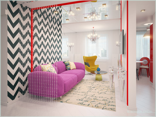Фото из портфолио Квартира в стиле Поп-Арт – фотографии дизайна интерьеров на INMYROOM