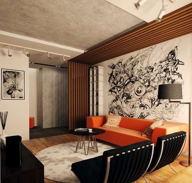 Фото из портфолио 2 К. КВАРТИРА В СТИЛЕ ЛОФТ, ЖК «НОВЫЕ ВАТУТИНКИ» – фотографии дизайна интерьеров на INMYROOM