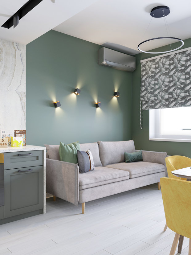 Фото из портфолио В оттенках синего – фотографии дизайна интерьеров на INMYROOM