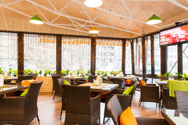 Фото из портфолио Дизайн интерьера ресторана "Цитрус" – фотографии дизайна интерьеров на INMYROOM