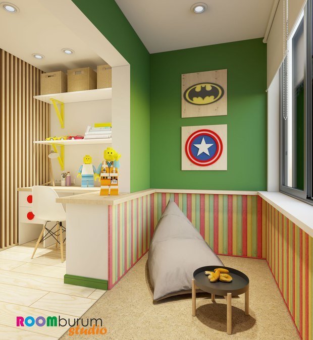 Фото из портфолио Детская в стиле LEGO – фотографии дизайна интерьеров на INMYROOM