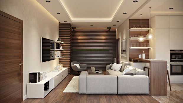 Фото из портфолио Дизайн интерьера студии в светлых тонах – фотографии дизайна интерьеров на INMYROOM