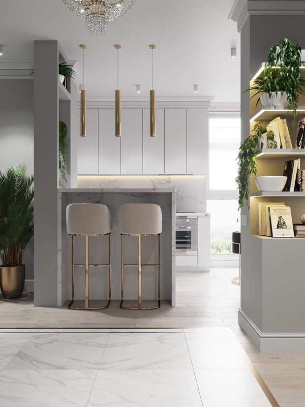 Фото из портфолио Роза в саду – фотографии дизайна интерьеров на INMYROOM