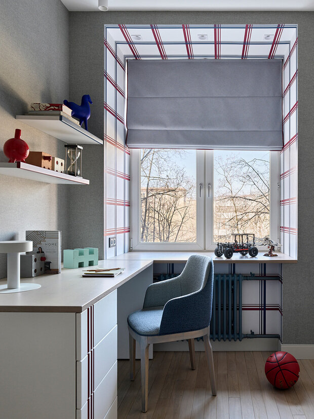 Фотография: Детская в стиле Современный, Эклектика, Квартира, Проект дня, Москва, Фрунзенская набережная, Сталинка, 3 комнаты, 60-90 метров, Анна Громова – фото на INMYROOM