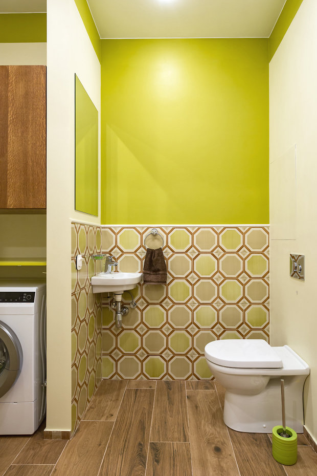 Фотография: Ванная в стиле Современный, Квартира, Проект недели, Москва, Монолитный дом, 3 комнаты, Более 90 метров, Ирина Ужинцева, ЖК «Дом в сосновой роще» – фото на INMYROOM