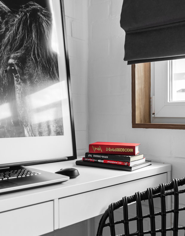 Фотография: Кабинет в стиле Скандинавский, Современный, Квартира, Проект недели, Челябинск, 3 комнаты, Более 90 метров, Анна Важенина – фото на INMYROOM