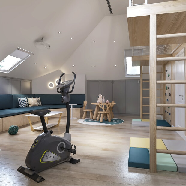 Визуализация детской в скандинавском стиле с элементами минимализма