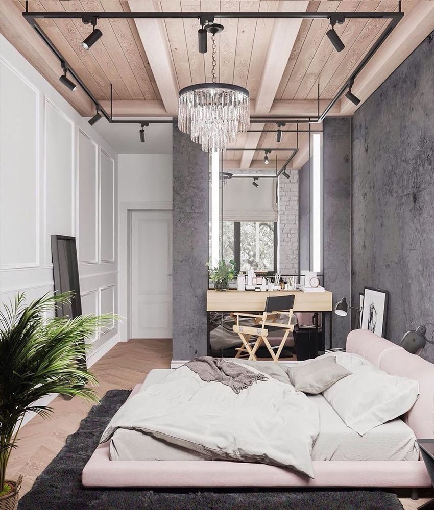 Фотография: Спальня в стиле Лофт, Эклектика, Квартира, Проект дня, Кирпичный дом, 3 комнаты, 60-90 метров, inmybox, Сбербанк – фото на INMYROOM Фотография: Спальня в стиле Лофт, Эклектика, Квартира, Проект дня, Кирпичный дом, 3 комнаты, 60-90 метров, inmybox, Сбербанк – фото на INMYROOM