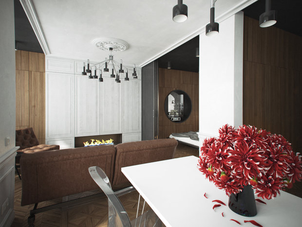 Фотография: Гостиная в стиле Современный, Эклектика,  – фото на INMYROOM