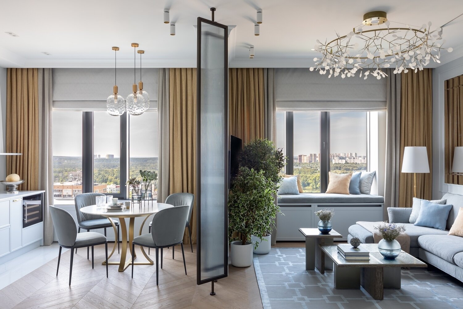 Фотография: Кухня и столовая в стиле Классический, Современный, Квартира, Проект недели, Москва, 3 комнаты, Более 90 метров, Алена Чмелева, Art Concept – фото на INMYROOM