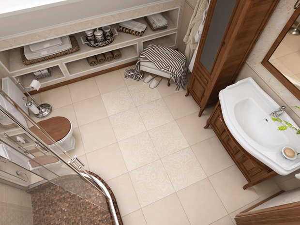 Фотография: Ванная в стиле Прованс и Кантри, Скандинавский, Проект недели, Дача, Ленинградская область, каркасный дом, Design by Tolsh – фото на INMYROOM