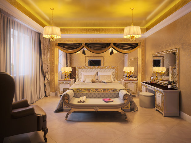 Фотография: Спальня в стиле Классический, Современный – фото на INMYROOM