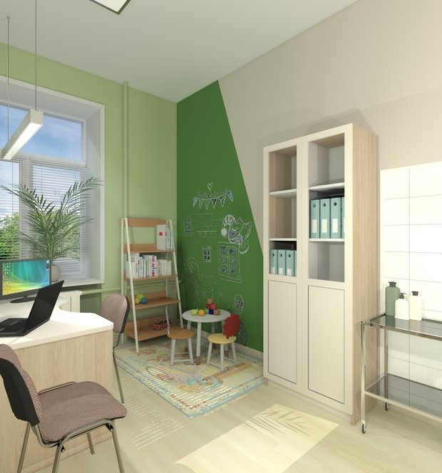 Фото из портфолио Интерьер мед.кабинета – фотографии дизайна интерьеров на INMYROOM