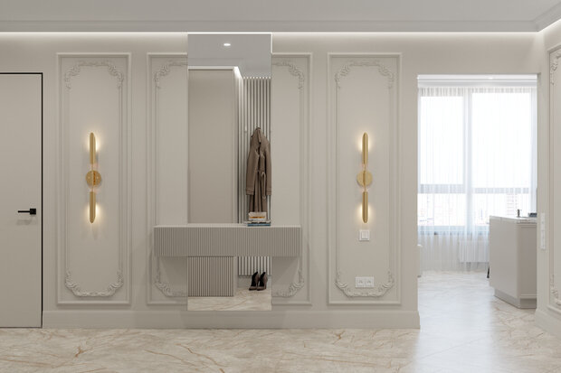 Фото из портфолио Интерьер квартиры в стиле неоклассика РП Заречье – фотографии дизайна интерьеров на INMYROOM