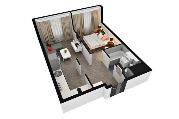 Фото из портфолио 3D-планировки – фотографии дизайна интерьеров на INMYROOM