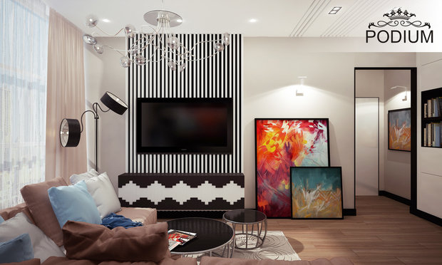 Фото из портфолио Современная гостиная – фотографии дизайна интерьеров на INMYROOM