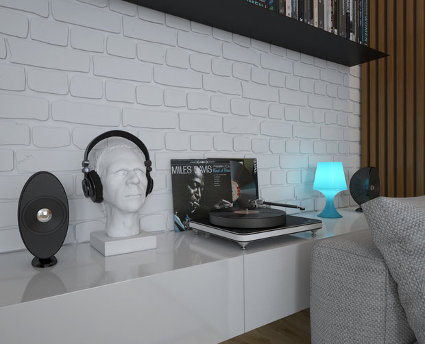 Фото из портфолио Кухня-гостинная для молодого продюссера – фотографии дизайна интерьеров на INMYROOM