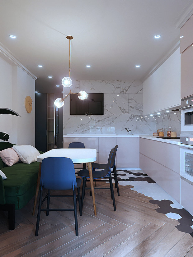 Фото из портфолио Дизайн квартиры Idel Tower – фотографии дизайна интерьеров на INMYROOM