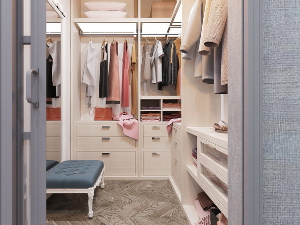 Фотография: Гардеробная в стиле Эклектика, Современный, Квартира, Проект недели, Artek Design Studio, Казахстан, 4 и больше, Более 90 метров, Алматы – фото на INMYROOM
