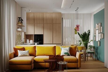 Дизайн-проект квартиры в ЖК Клубный дом «Barkli Virgin House» в современном стиле