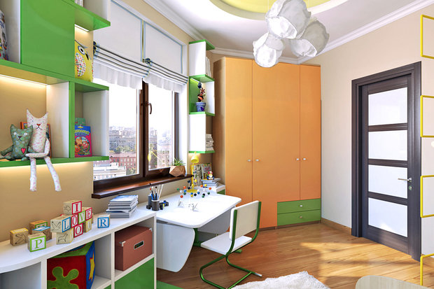 Фото из портфолио Мандариновый всплеск – фотографии дизайна интерьеров на INMYROOM