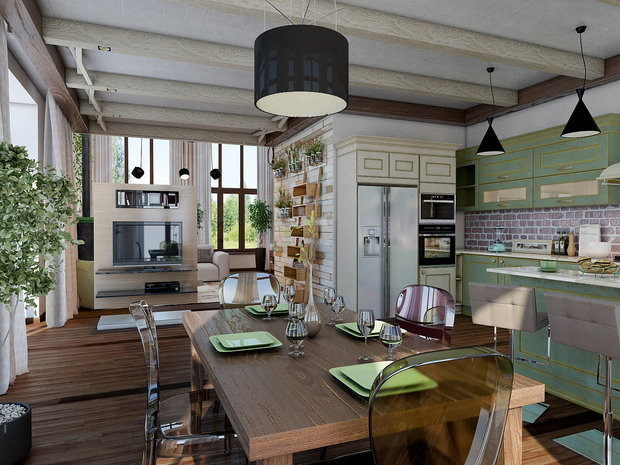 Фото из портфолио немного Лофта – фотографии дизайна интерьеров на INMYROOM