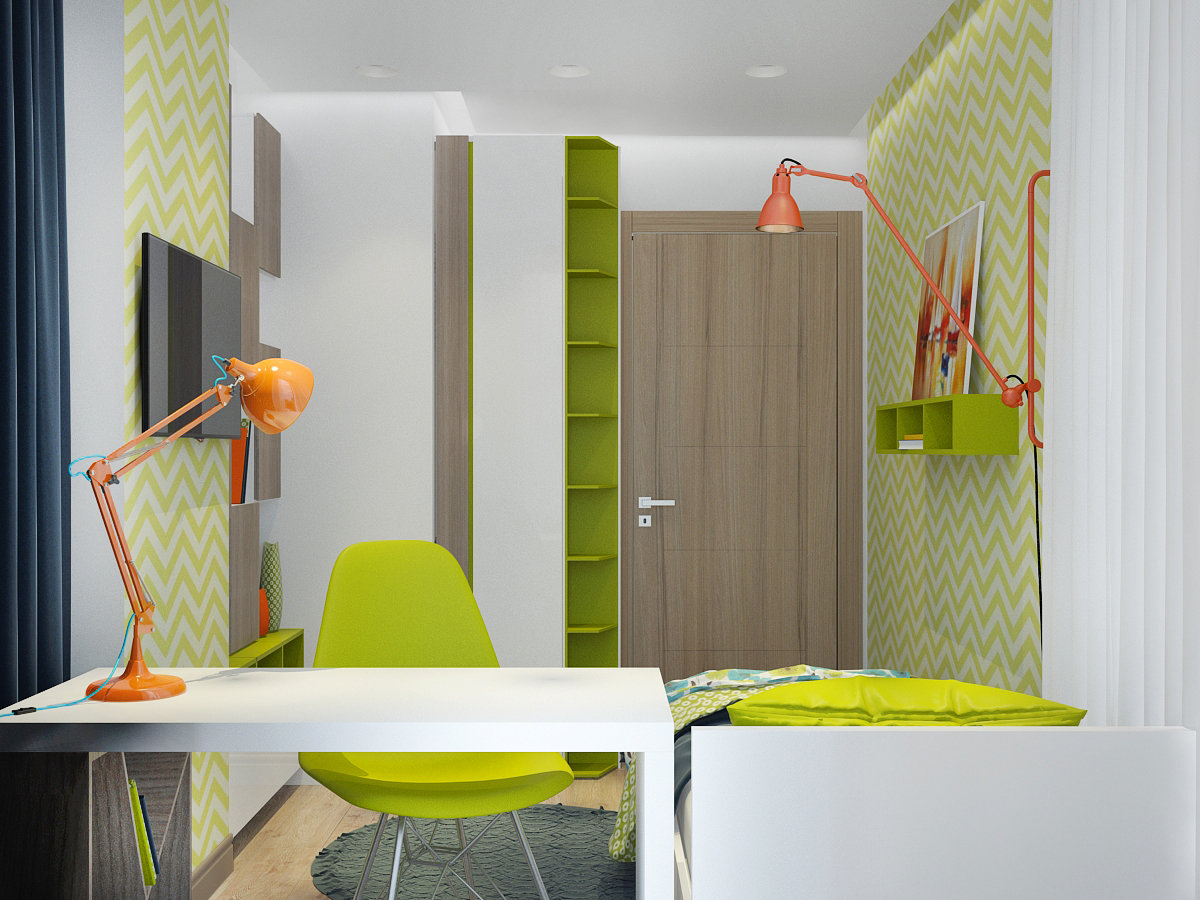 Фото из портфолио Детская"Салатовое счастье" – фотографии дизайна интерьеров на INMYROOM Фото из портфолио Детская"Салатовое счастье" – фотографии дизайна интерьеров на INMYROOM