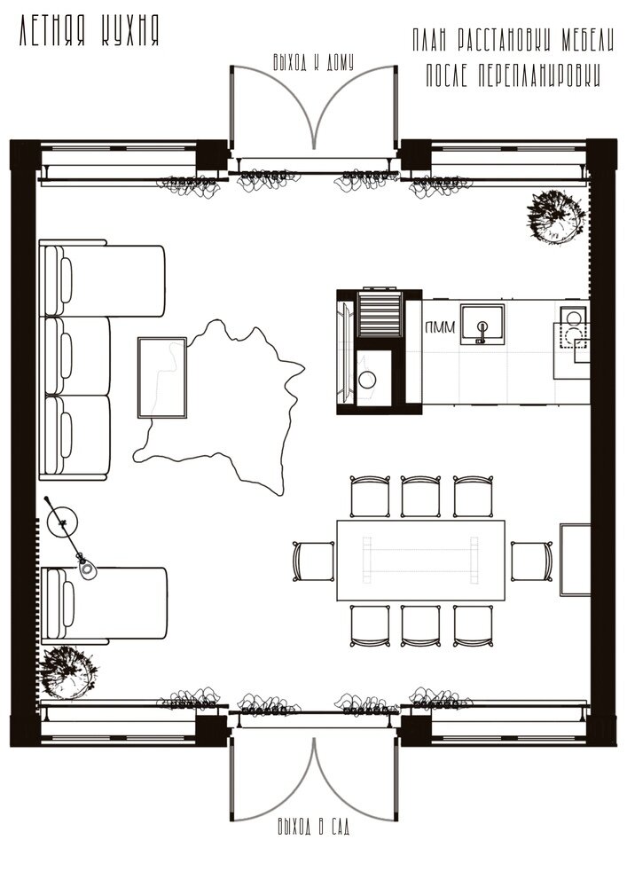 Фотография: Планировки в стиле , Кухня и столовая, Эклектика, Проект дня, Краснодар, Маргарита Мельникова, Кирпичный дом, 1 комната, 40-60 метров, Андрей Мельников – фото на INMYROOM