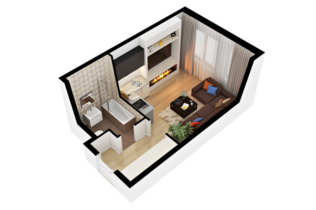 Фото из портфолио 3D-планировки – фотографии дизайна интерьеров на INMYROOM