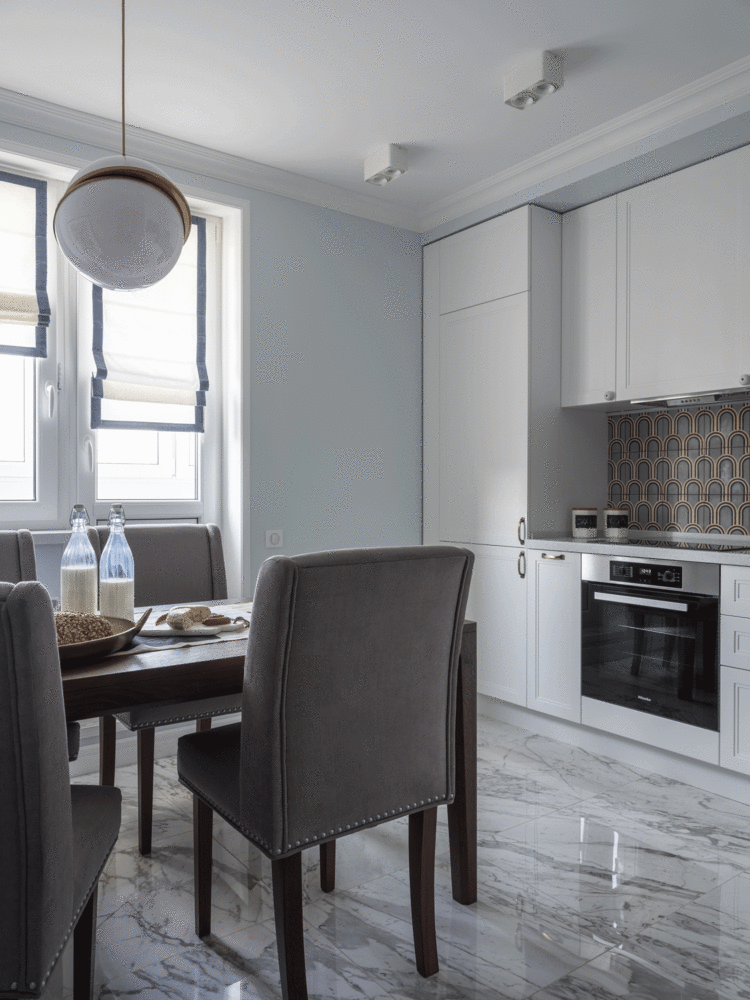 Фотография: Кухня и столовая в стиле Современный, Квартира, Проект недели, Москва, Мила Колпакова, Панельный дом, 2 комнаты, 40-60 метров, КОПЭ-85 – фото на INMYROOM Фотография: Кухня и столовая в стиле Современный, Квартира, Проект недели, Москва, Мила Колпакова, Панельный дом, 2 комнаты, 40-60 метров, КОПЭ-85 – фото на INMYROOM