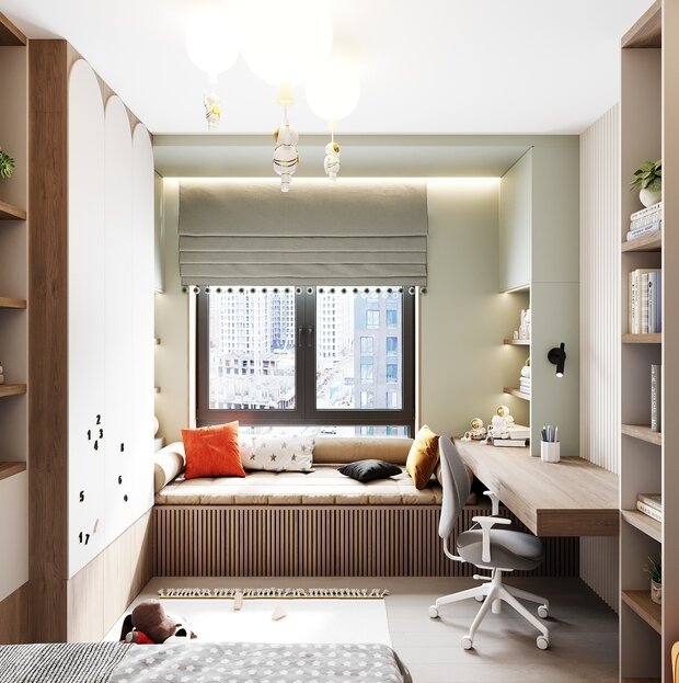 Фотография: Детская в стиле Современный, Лофт, Квартира, Проект недели, Санкт-Петербург, 4 и больше, Более 90 метров, Студия 20:18 – фото на INMYROOM