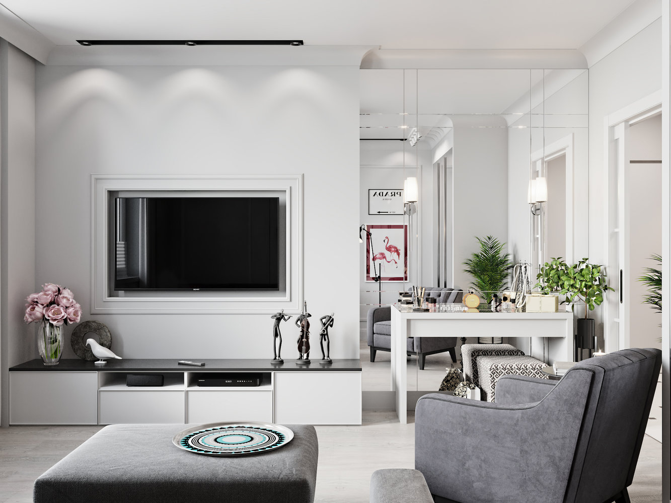 Фотография: Гостиная в стиле Современный, Квартира, Проект недели, Даша Ухлинова, Зеленоград, ГМС-1, 2 комнаты, 40-60 метров – фото на INMYROOM Фотография: Гостиная в стиле Современный, Квартира, Проект недели, Даша Ухлинова, Зеленоград, ГМС-1, 2 комнаты, 40-60 метров – фото на INMYROOM