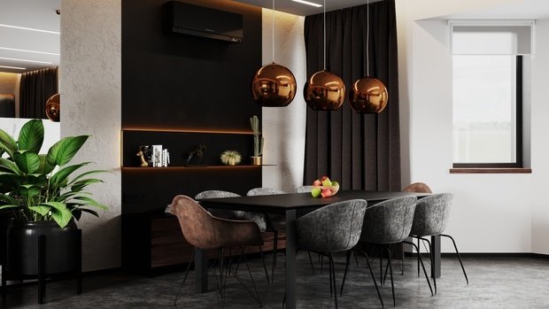Фото из портфолио Жилой дом в Москве 240 m2 – фотографии дизайна интерьеров на INMYROOM