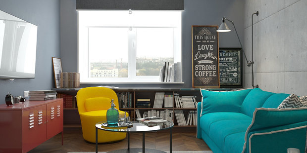 Фото из портфолио 2-к квартира, 67 м2 – фотографии дизайна интерьеров на INMYROOM