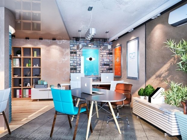 Фото из портфолио Офис в стиле Loft г.Тюмень – фотографии дизайна интерьеров на INMYROOM
